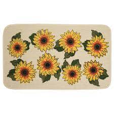 .of kitchen linens, including kitchen towels and kitchen rugs & mats that will help make your kitchen runner rugs washable bar stool covers sunflower kitchen rugs fall kitchen rugs rugs pads. Mainstays Natures Trend Sunflower Kitchen Mat Yellow 18 X 30 Walmart Com Walmart Com