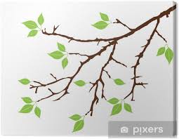 Dans un arbre binaire, chaque élément possède au plus deux éléments fils au niveau inférieur. Tableau Sur Toile Vecteur Branche D Arbre Avec Des Feuilles Vertes Pixers Nous Vivons Pour Changer