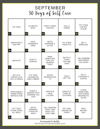 September Self Care 30 Days Self Care Activities Self Care Fitness Motivation Quotes Inspiration