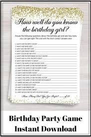 30th Birthday Things To Do Ideas How Well Do You Know The Birthday Girl Birthday Quiz Girl Birthday Party Game Activity Activities F 30th Birthday Games Birthday Games Birthday Activities