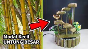 Tali ijuk aren secukupnya (digunakan untuk mengakirkan air). Ide Bisnis Miniatur Air Terjun Dari Bambu Miniatur Penghasil Uang Youtube