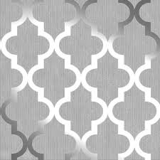 Black And White Geometric Wallpaper Uk Henderson Interiors Camden Trellis Wallpaper Soft Grey Silver H980527 Trellis Wallpaper Silver Wallpaper Grey And White Wallpaper