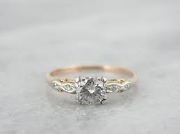 Sweet Two Tone 1940s Illusion Head Marquis Shoulder By Msjewelers 2 645 00 Wedding Ring Designs Wedding Rings Vintage 1940s Engagement Ring