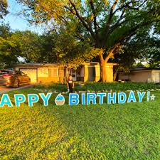 Yard cards is a an exciting, fun way to make a unique statement that will be remembered for years to come! Happy Birthday Yard Signs Letters Free Shipping Vpn
