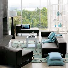 Modern Black And Blue Living Room Living Room Wonderful Blue Living Room Decorating Ideas With Light Blue Shag Wool Modern Rug A Decor Home Living Room Living Room Turquoise Brown Living Room