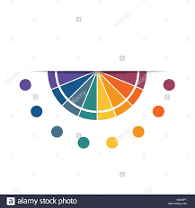 Semicircle Template For Infographics With 8 Parts Options