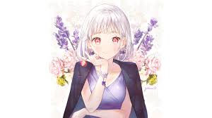 Anime pictures and wallpapers with a unique search for free. Desktop Wallpaper Beautiful Red Eyes And White Hair Original Anime Girl Hd Image Picture Background Cd6421
