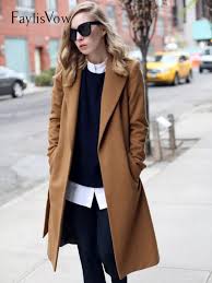 Get a long faux fur camel colored coat to bring out that cute, elegant vibe in you— or even the jungle queen hidden within. Wool Blend Long Sleeve Lapel Buttons Coat Women Thick Warm Vintage Black Camel Jacket Cocoon Style Trench Coats Plus Size 5xl Buy At The Price Of 28 32 In Aliexpress Com Imall Com