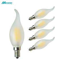 E14 Led Candelabra Light Bulb 4w Lamp Warm Cold White Matt Filament Lights 40w Replacement 400lm Antique Candle Lightbulb 5pack Led Bulbs Tubes Aliexpress