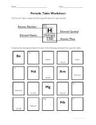 Periodic Table Worksheet 2 Chemistry Worksheets Chemistry Periodic Table Science Worksheets