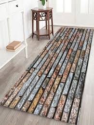 Brick Wall Printed Water Absorption Floor Rug Floor Rugs Cheap Bath Mats Brick Wall