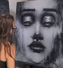 I create these little face jewellery pieces by sculpting in Porcelain. I've  been told they're eerie, but i like to think of them as little guardians 🖤  perhaps with a little spooky