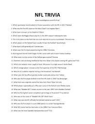 Mar 02, 2021 · a comprehensive database of more than 60 nfl quizzes online, test your knowledge with nfl quiz questions. 30 Best Nfl Trivia Questions And Answers The Only List You Ll Need