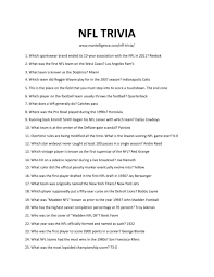 This quiz is based on players taken second in the nfl draft. 30 Best Nfl Trivia Questions And Answers The Only List You Ll Need