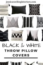 Black And White Throw Pillow With Tassels Modern Cheap Throw Pillow Covers In Every Color Jessica Welling Interiors In 2020 White Throw Pillow Covers White Throw Pillows Cheap Throw Pillow Covers