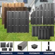 Wpc Zaun Lamellenzaun Sichtschutzzaun Gartenzaun Windschutz Braun Anthrazit Teak Ebay Sichtschutzzaun Wpc Zaun Sichtschutzzaun Garten