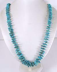Vintage Turquoise Nugget And Olive Shell Heishi Necklace Front View Necklace Nugget Necklace Heishi Necklace