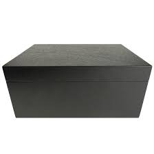 Lid opens to vertical, not fully backwards. Mingshanancient R Fb 21e Large Wooden Box With Hinged Lid Wood Storage Box With Lid Black Stash Box Wooden Storage Box Decorative Boxes With Lids Stash Boxes Matte Black Letter