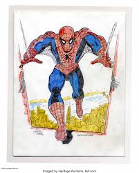 900 x 396 jpeg 38 кб. Dick Ayers Spider Man Sketch Original Art 2002 Golden And Lot 17501 Heritage Auctions