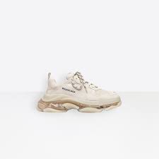 triple s clear sole sneaker off white for men balenciaga