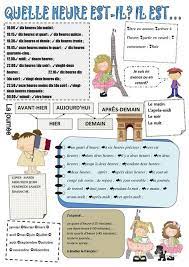 Vous possédez actuellement un permis d'études ou de travail. 14 Idees De L Heure Apprendre L Heure L Heure Dire L Heure