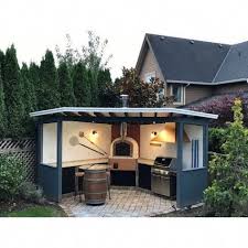 kucheninspiration outdoorkuche pizzaofen hintergarten hinterhof kuche