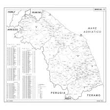 Munite di appositi ganci che si possono regolare in larghezza per appendere la carta alla parete.rappresentazione fisica da un lato e politica dall'altro.dimensioni: Map Of Marche With Postal Codes