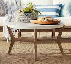 Gpottery barn architects reclaimed wood coffee table 2018.06.27. Raylan Concrete Outdoor Coffee Table Pottery Barn
