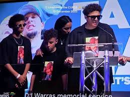 DJ Warras kids at his memorial service yesterday 🕊️🤍