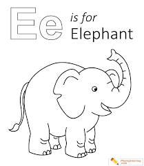 The benefits of coloring pages: E Is For Elephant Coloring Page 06 Free E Is For Elephant Coloring Page
