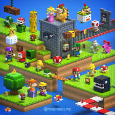 Each voxel can represent a million or so brain cells. Mauri Helme Super Mario Voxel