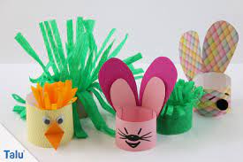 Wer hat sich denn hier versteckt? Basteln An Ostern Im Kindergarten Einfache Bastelideen Fur Kinder Talu De