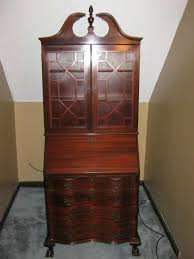 White vintage secretary desk with space storage. Furniture Secretary Desk Cabinet Ideas On Foter