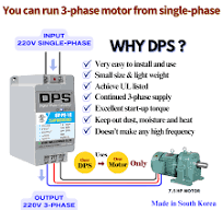 You can run 3-phase motor with single-phase power – DPS Store