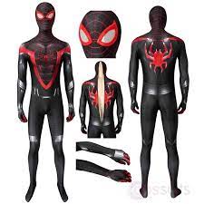 Spiderman Costume Spider Man Ps5 Miles Morales Cosplay Jumpsuit Spiderman Costume Spiderman Spiderman Black Cat
