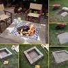 Making a fire pit with bricks. 3