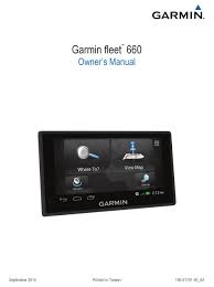 ( and install new maps). Garmin Fleet 660 Owner S Manual Pdf Download Manualslib