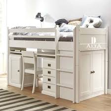 Alta Mobel Halbhohes Hochbett 90x200 Cm Kinderbett Kinder Bett Hochbett Mit Schreibtisch