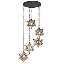 Moravian 5 Light Cluster Star Pendant Star Lights On Ceiling Star Pendant Lighting Star Ceiling