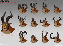 Artstation Draken Male Horn Customization Johnson Truong Concept Art Drawing Mythical Creatures Art Character Art