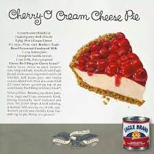 Cherry O Cream Cheese Pie Cherry O Cream Pie Recipe Fluff Desserts Cream Pie Recipes