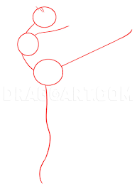 Simple dancer drawing at getdrawings | free download. How To Draw A Ballerina Step By Step Drawing Guide By Dawn Dragoart Com