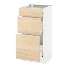 Sektion Base Cabinet With 3 Drawers White Maximera Askersund Ash Light Ash Effect 15x15x30 Get It Today Ikea Base Cabinets Ikea Drawers