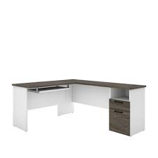 Check out our l shaped desk selection for the very best in unique or custom, handmade pieces from our desks shops. Norma L Shaped Desk Walnut Gray White Bestar Target