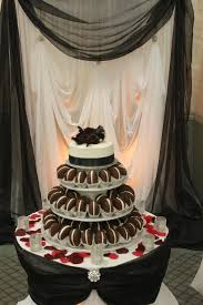 I Like How They Have A Small Wedding Cake At The Top So They Can Cute Into It For Traditional Purposes Pie Wedding Cake Whoopie Pies Wedding Cake Alternatives