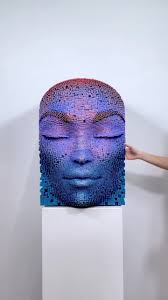 New sculpture in #pixelatedformseries: wooden sticks assembled over time to  embody balance, equanimity, mindfulness, and meditation. Showcases beauty  of wood as artistic medium; ideal for contemporary ...