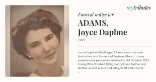 ADAMS, Joyce Daphne