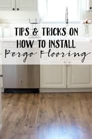 Cabinets are not recommended to be installed over a floating floor, especially cabinets that have a heavy granite counter top. Tip And Tricks On How To Install Pergo Flooring Lauren Mcbride