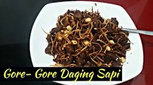Cara memasak daging sapi bumbu kecap, manis dan pedas. Cara Membuat Gore Gore Daging Sapi Khas Bugis Makassar Sategorengdagingsapi Youtube
