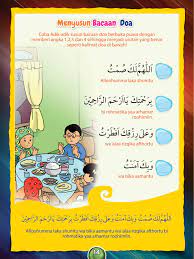 Menyusun Bacaan Doa Buka Puasa Perawatan Anak Lembar Kerja Kegiatan Sekolah